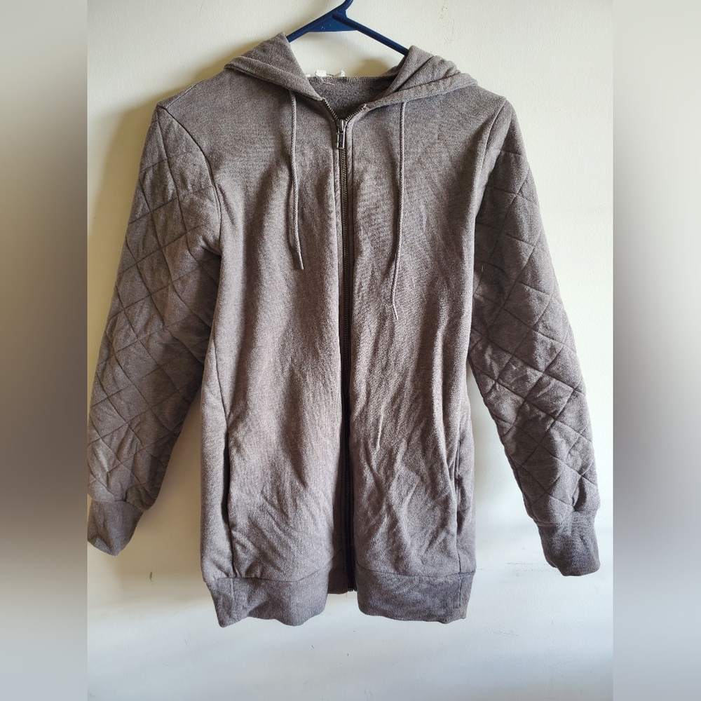 Synergy organic cross town coat in nutmeg size small - Picture 3 of 3